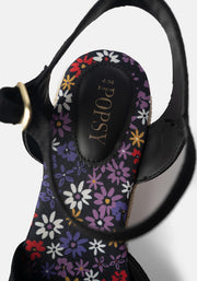 Black Espadrille Wedges