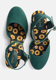 Green Espadrille Wedges