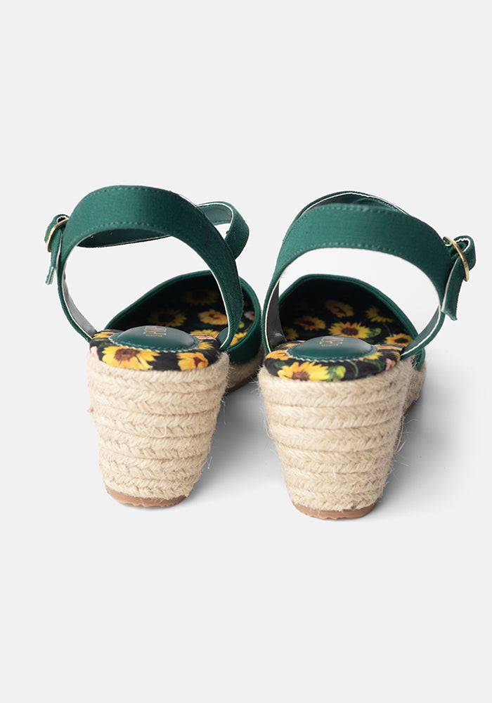 Green Espadrille Wedges