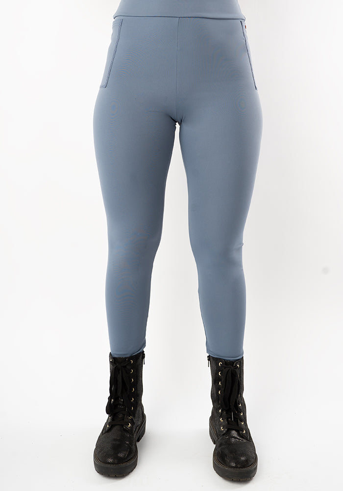 Fourth angle of Esra Denim Blue Leggings