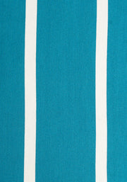 Essie Teal & Ecru Stripe Viscose Dress