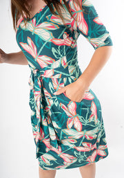 Etis Layered Dragonfly Print Dress