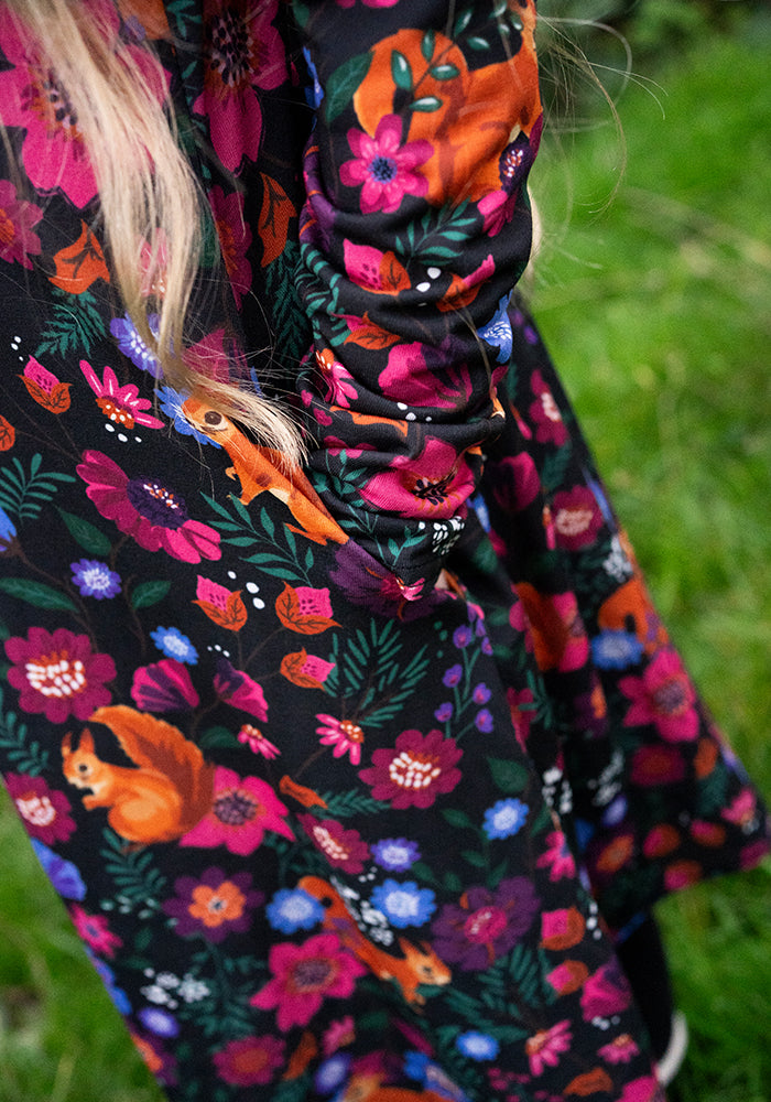 Children's Hidden Squirrel Print Dress (Ezrie)