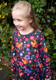 Children's Hidden Squirrel Print Dress (Ezrie)