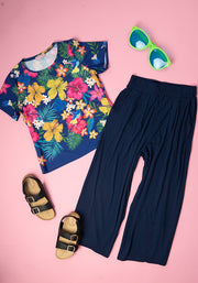 Lusia Tropical Print Top