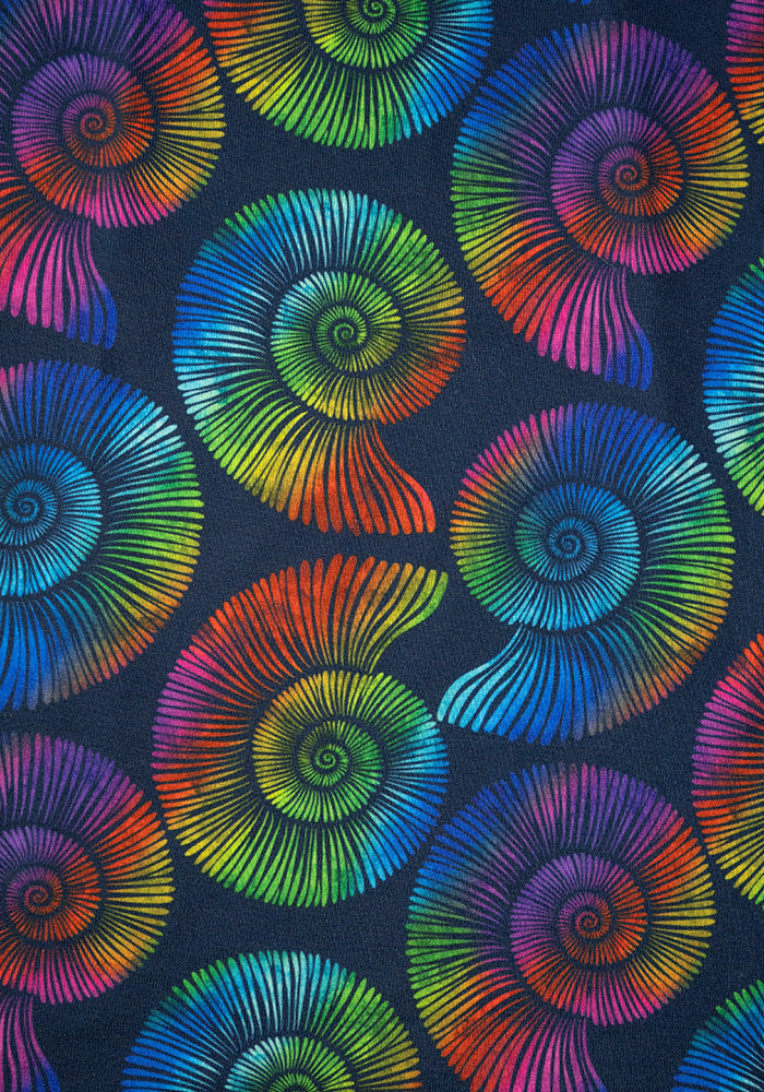Fortune Rainbow Fossil Print Dress