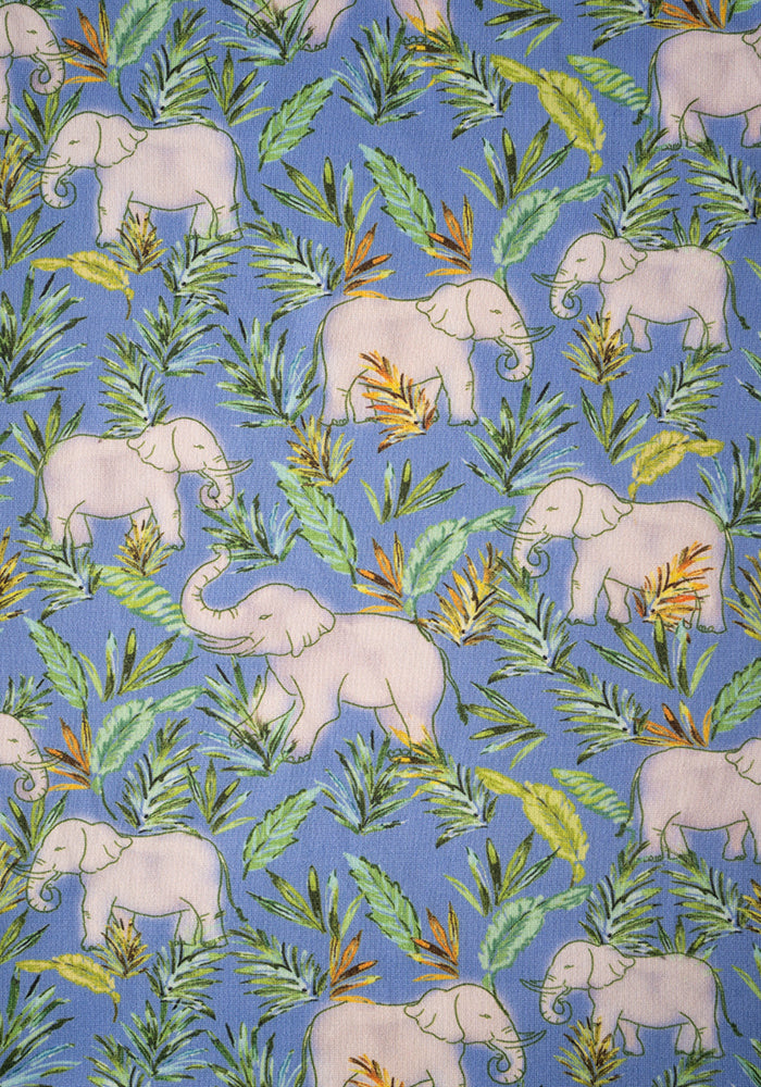 Fenella Wandering Elephants Print Pyjama Set