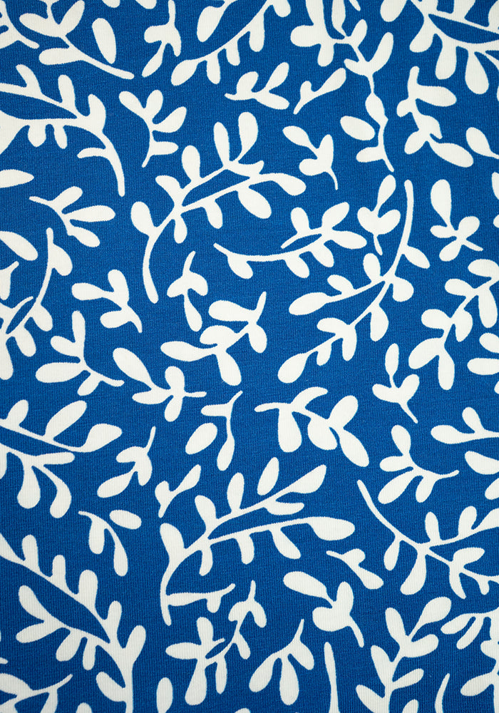 Fia Blue Sprig Print Cotton Playsuit
