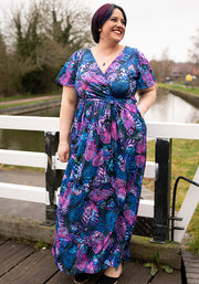 Fiora Butterfly Print Maxi Dress