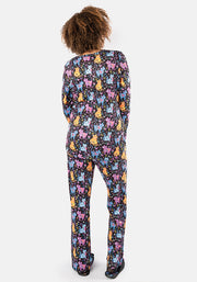 Fleuri Kitty Floral Print Pyjama Set