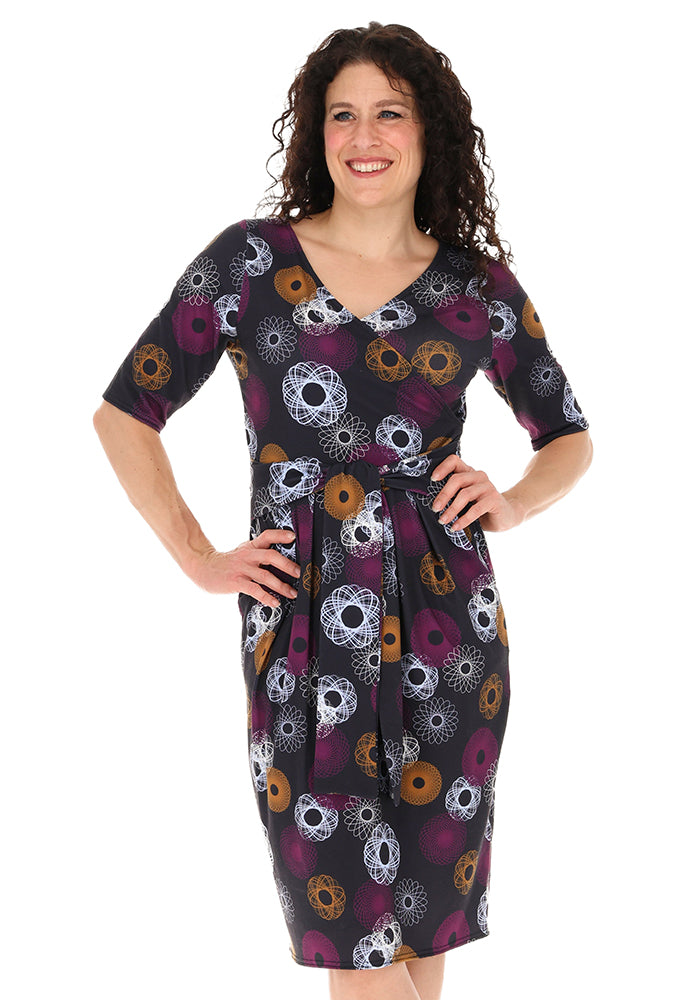 Flo Spiro Pattern Print Dress
