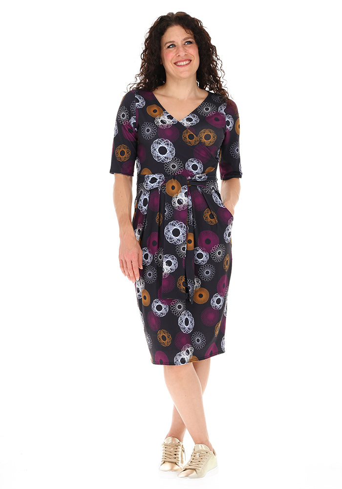 Flo Spiro Pattern Print Dress