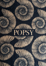 Pop-under Fossil Print Plush Blanket