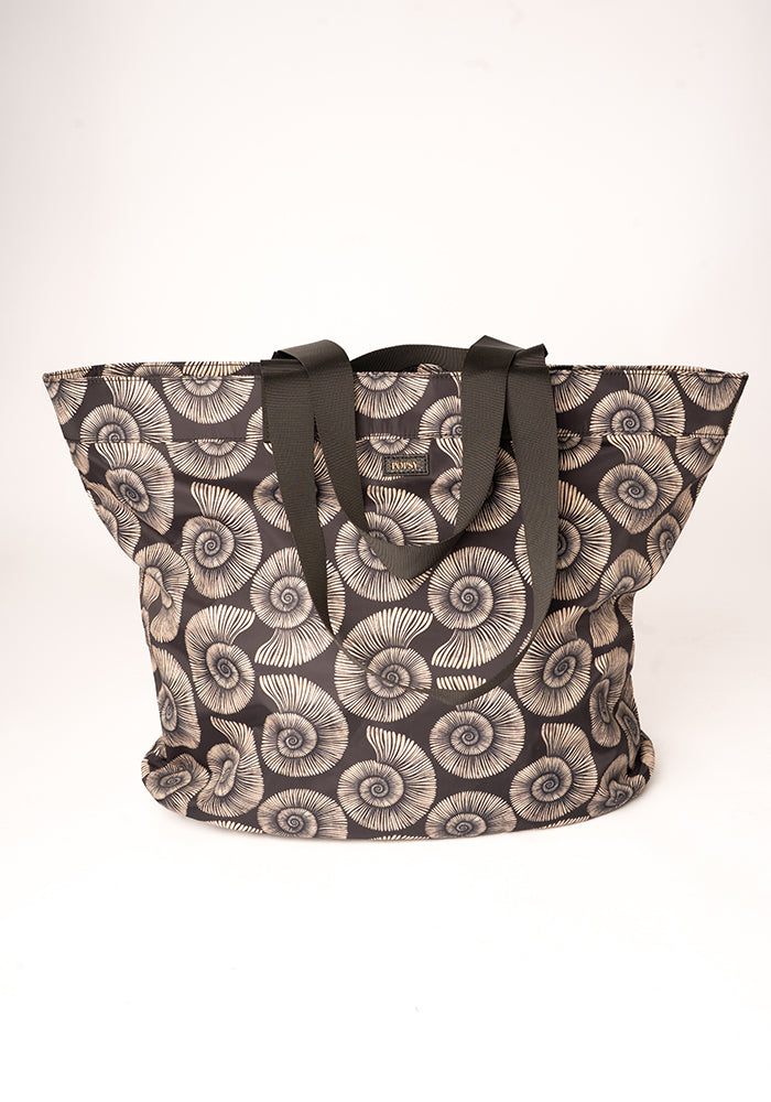 Sixth angle of Fossil Print Beach Bag