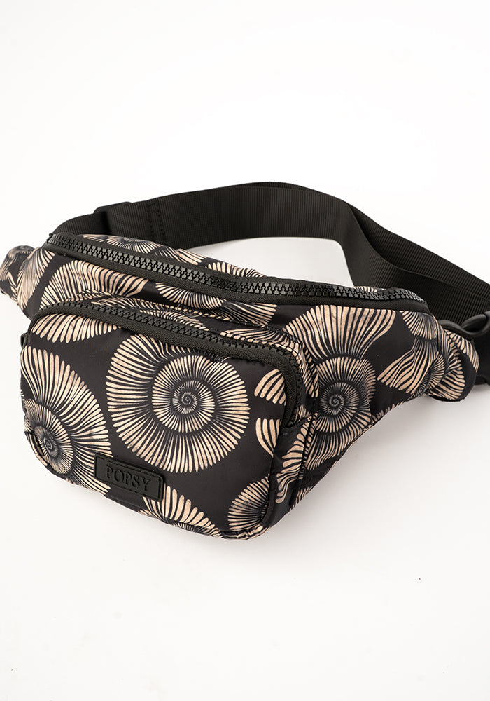 Front view of Fossil Print Bum Bag