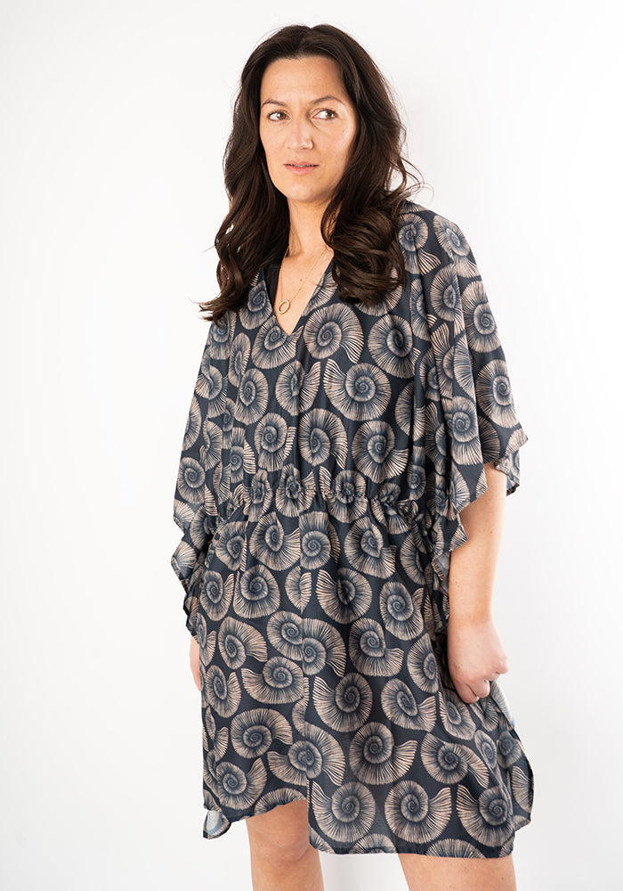 Sixth angle of Fossil Print Cover Up