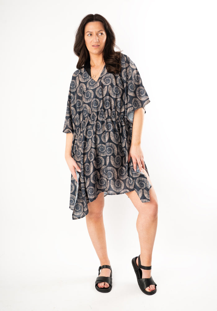 Third angle of Fossil Print Cover Up