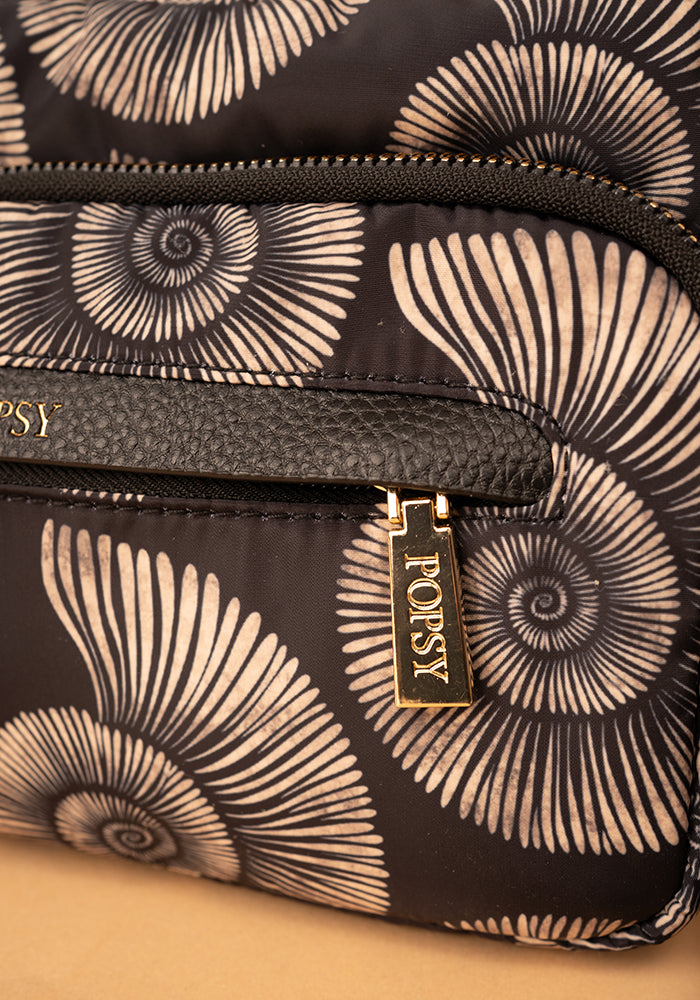 Fossil Print Cross Body Bag