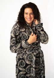 Fossil Print Dressing Gown