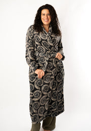 Fossil Print Dressing Gown