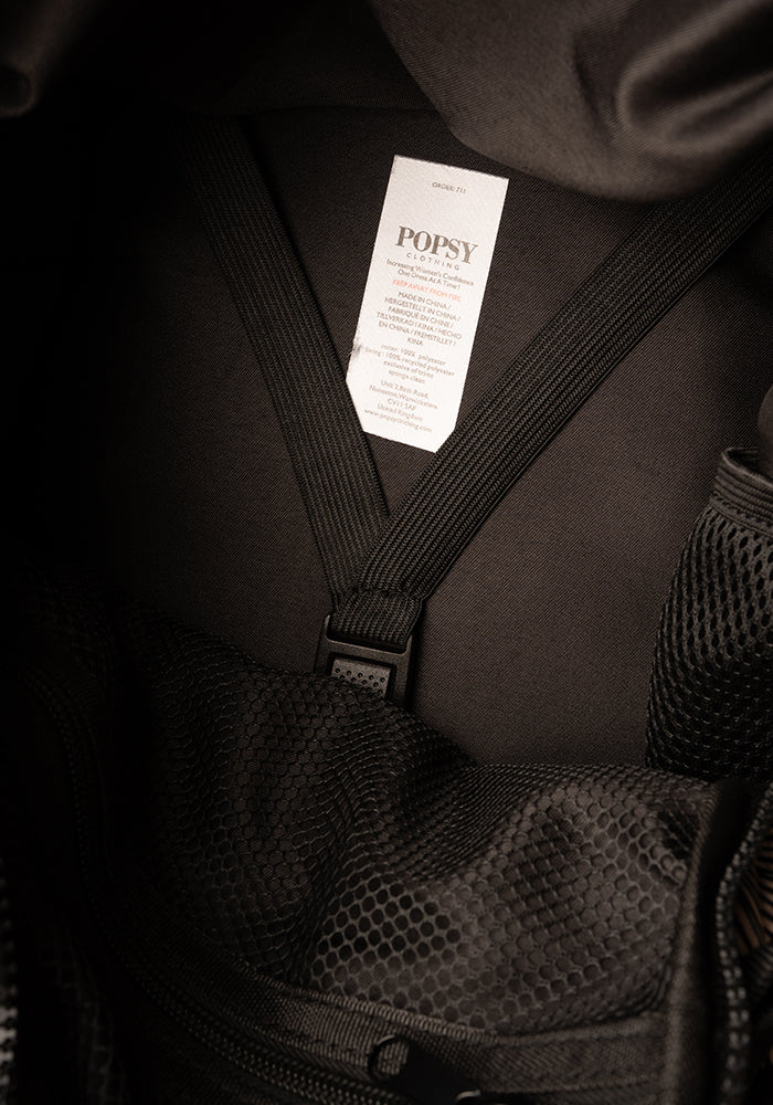 Fifth angle of Fossil Print Cabin Bag, cabin bag with stylish fossil inspired pattern.