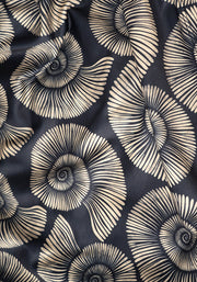 Popsy Fossil Print Side Ruched Swimsuit