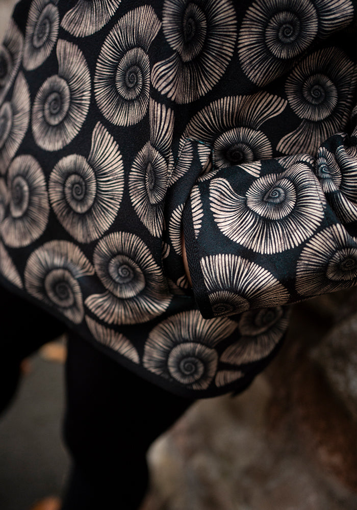 Ninth angle of Fossil Print Fleece Top