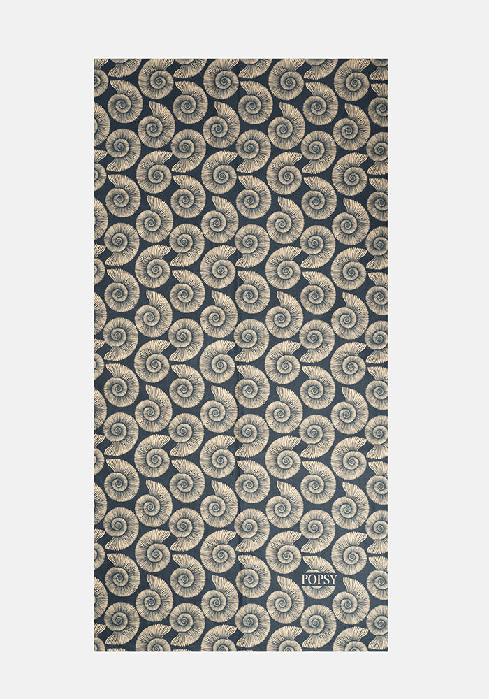 Front view of Fossil Print Large Towel