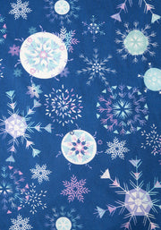 Children's Snowflakes Print Dress (Frost)