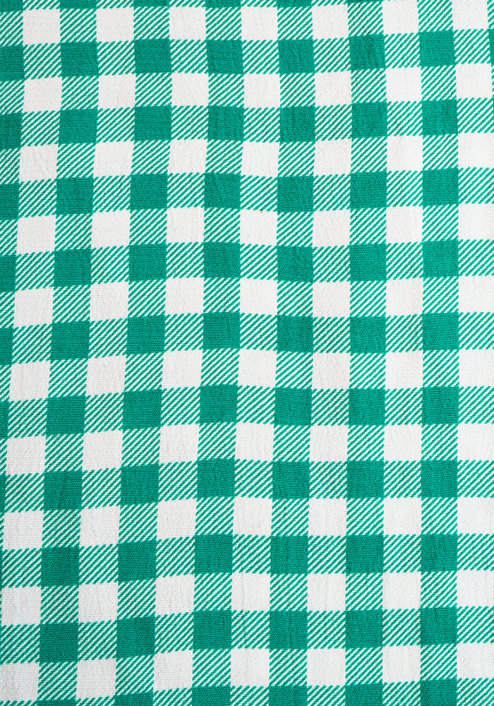 Second angle of Levia Green Gingham Print Midaxi Dress