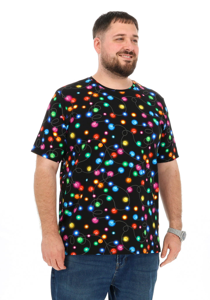 Fairy Lights Print Adults Cotton T-Shirt - Luzia
