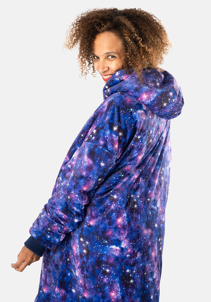 Popsy Pop-On Oversize Galaxy Print Hoodie