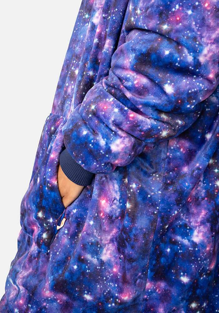 Popsy Pop-On Oversize Galaxy Print Hoodie