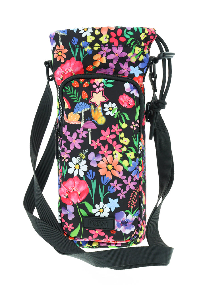 Garden Rainbow Floral Water Bottle Cross Body Bag