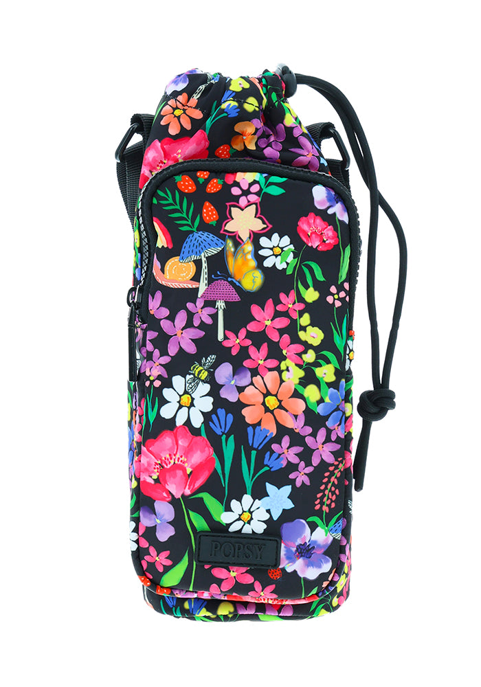Garden Rainbow Floral Water Bottle Cross Body Bag