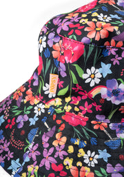 Rainbow Floral Print Bucket Hat