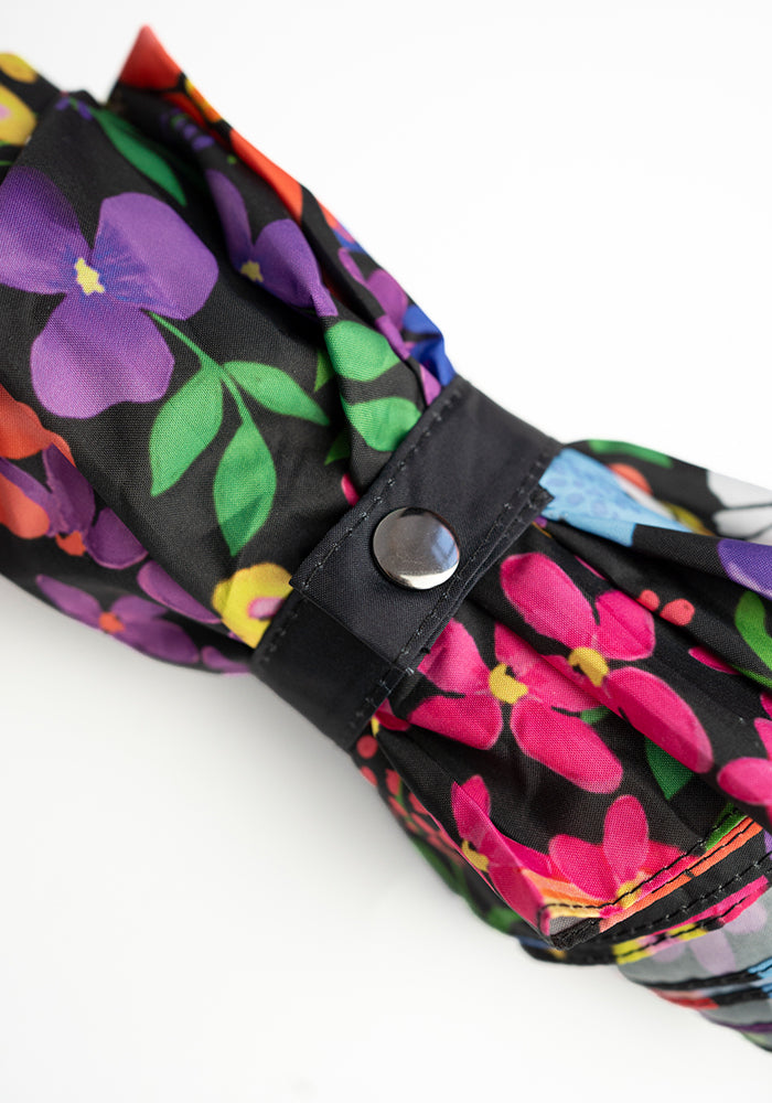 Garden Rainbow Floral Print Umbrella