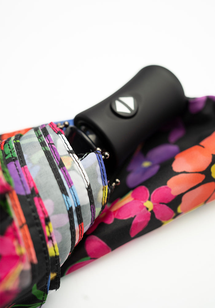 Garden Rainbow Floral Print Umbrella
