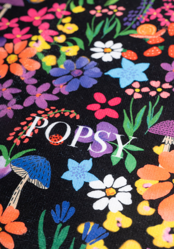 Rainbow Garden Print Hand Towel