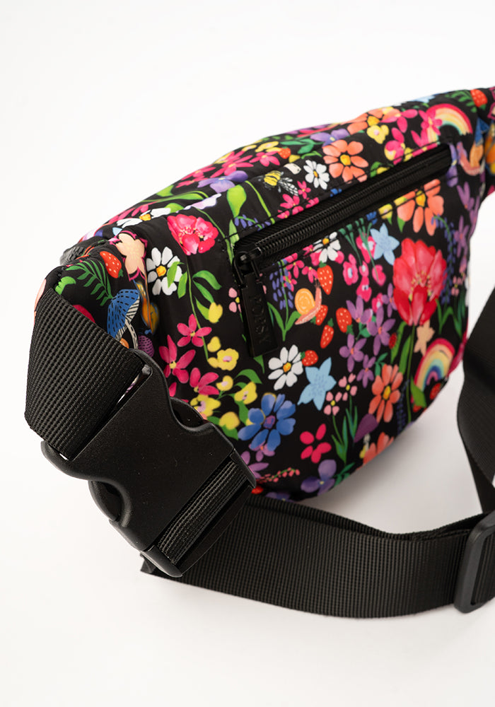 Sixth angle of Garden Rainbow Floral Bum Bag