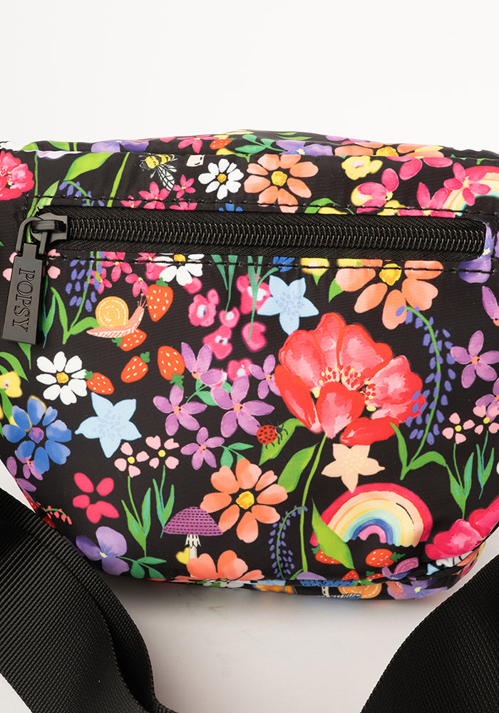 Fifth angle of Garden Rainbow Floral Bum Bag