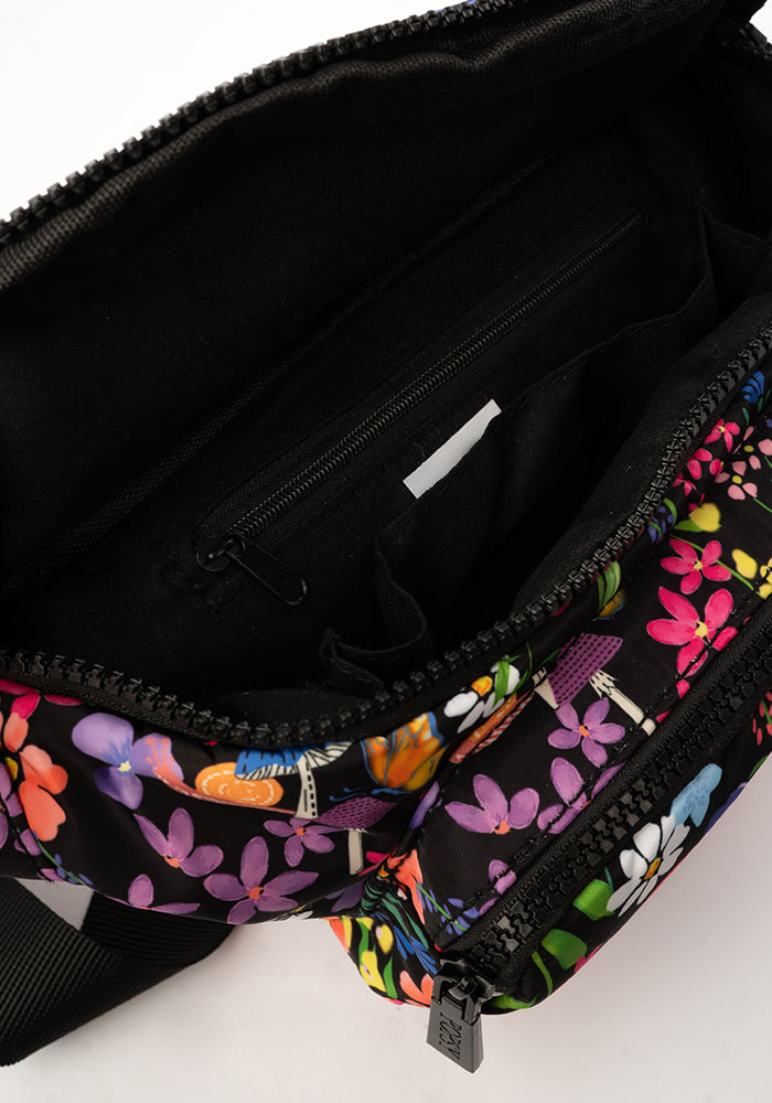 Second angle of Garden Rainbow Floral Bum Bag
