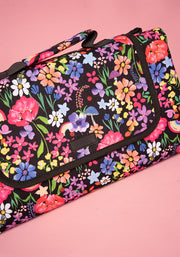Garden Rainbow Print Foldable Popsy Picnic Blanket
