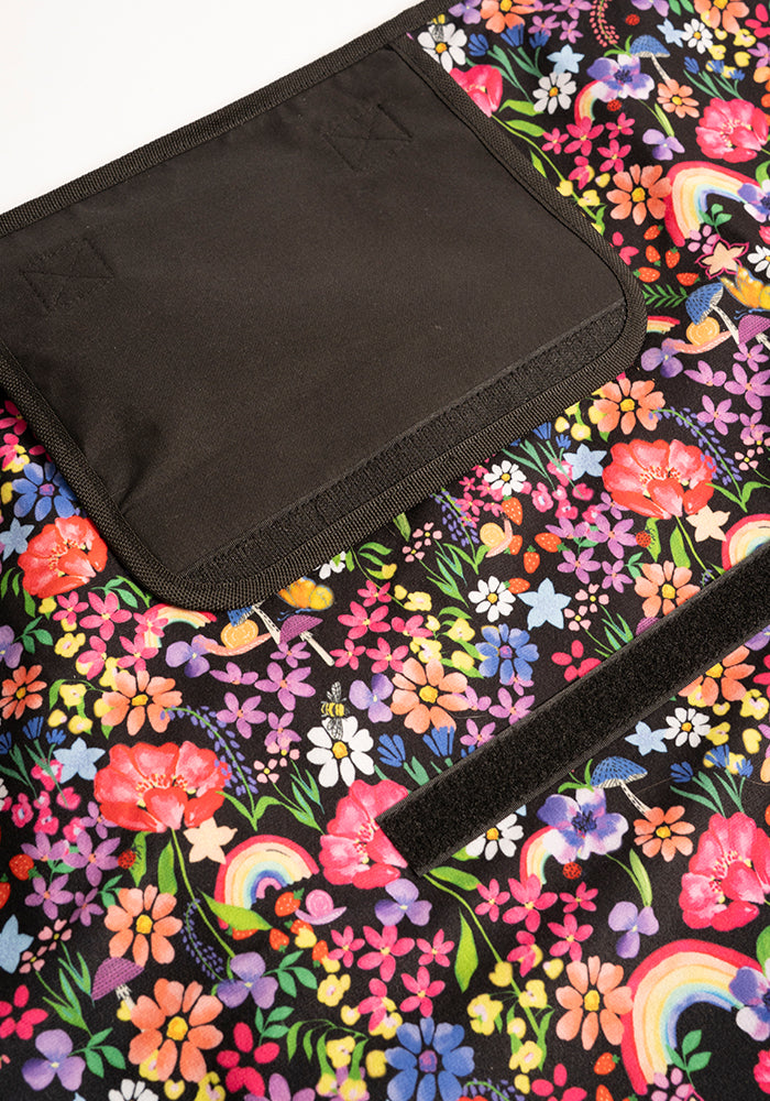 Seventh angle of Garden Rainbow Print Foldable Popsy Picnic Blanket