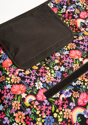 Garden Rainbow Print Foldable Popsy Picnic Blanket
