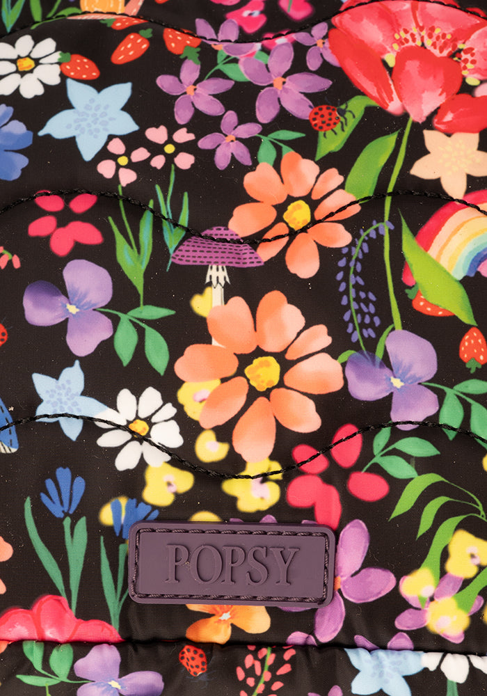 Garden Rainbow Print Makeup Bag
