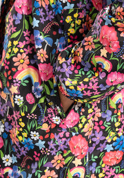 Garden Rainbow Print Popsy Coat
