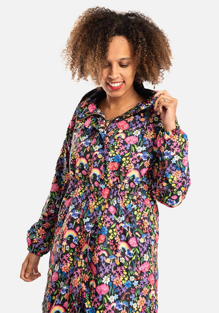 Garden Rainbow Print Popsy Coat