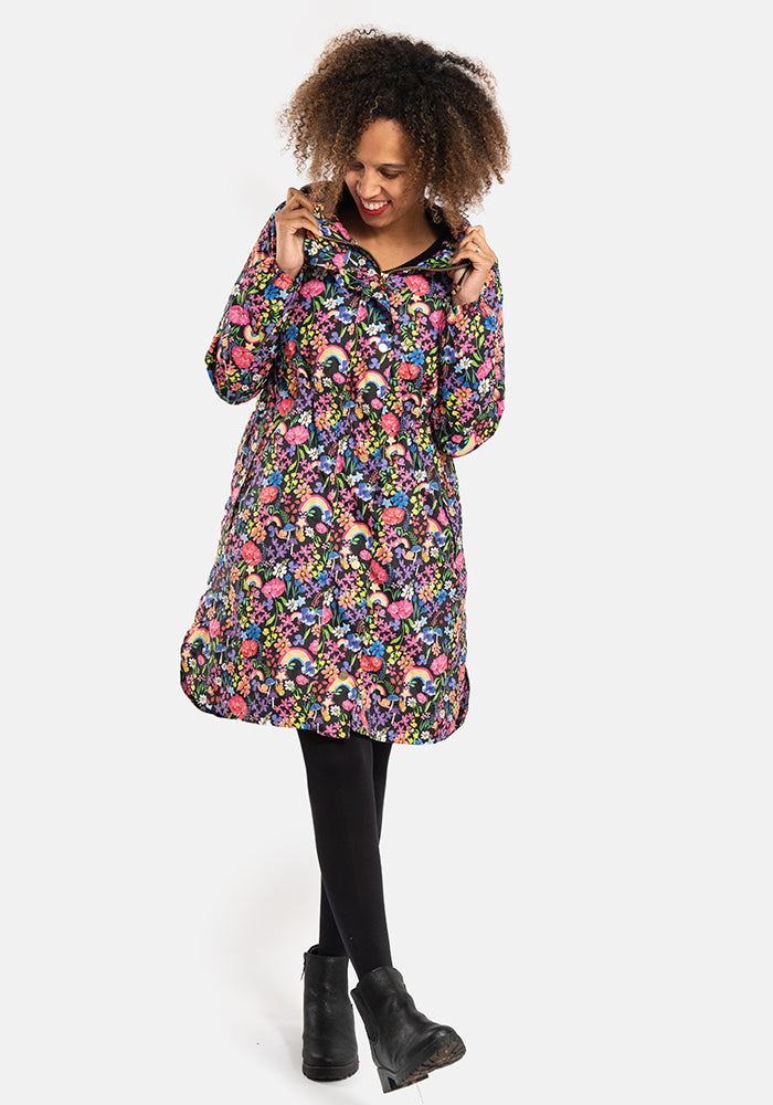 Garden Rainbow Print Popsy Coat