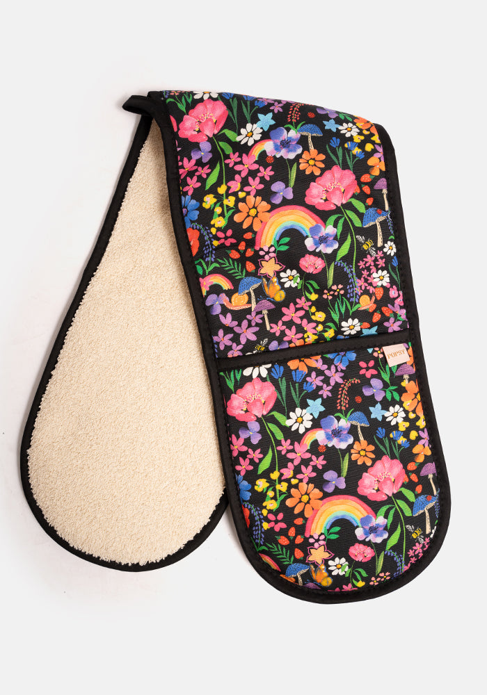 Garden Rainbow Print Popsy Oven Glove